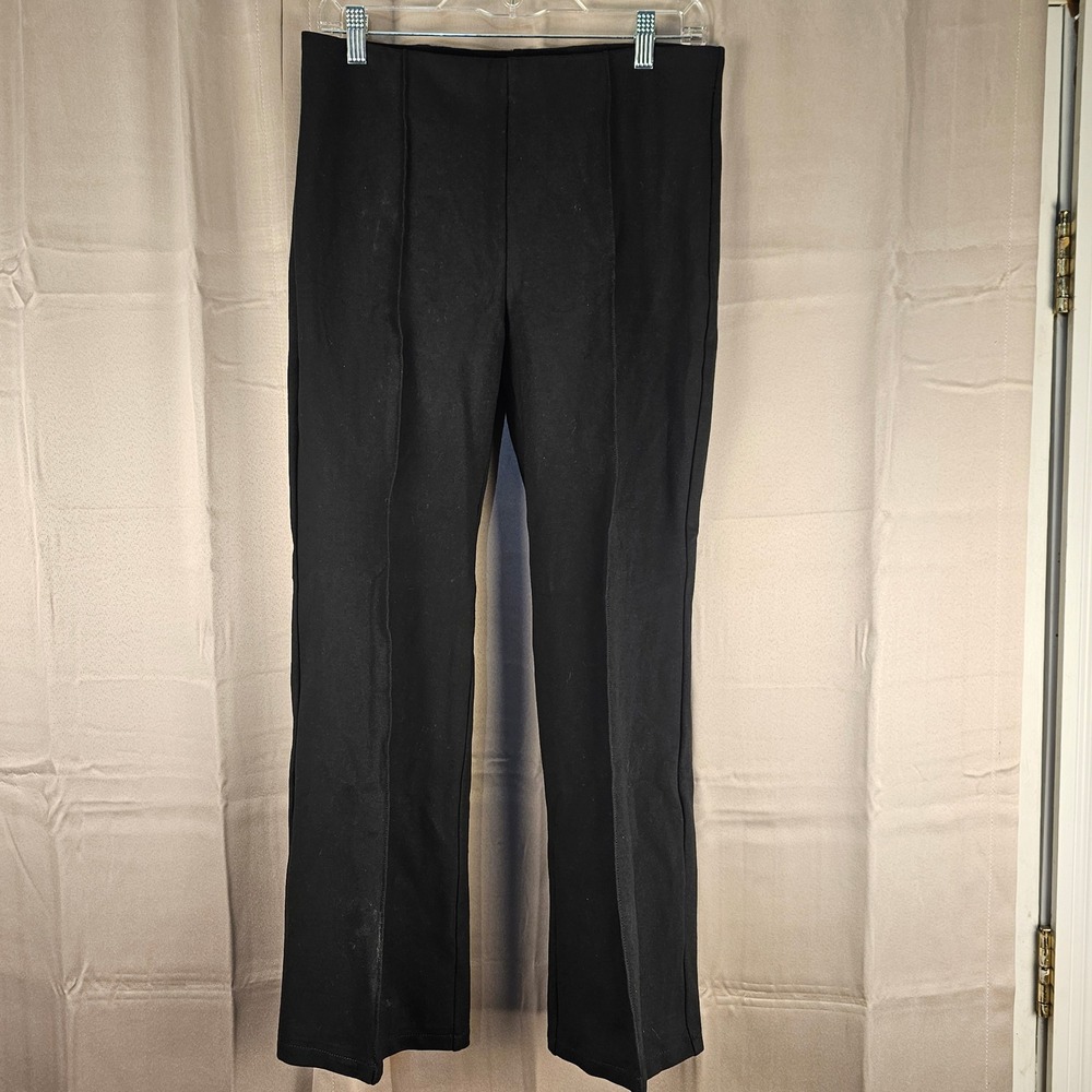 Maeve Anthropologie Womens Black The Margot Kick Flare Crop Pants Medium